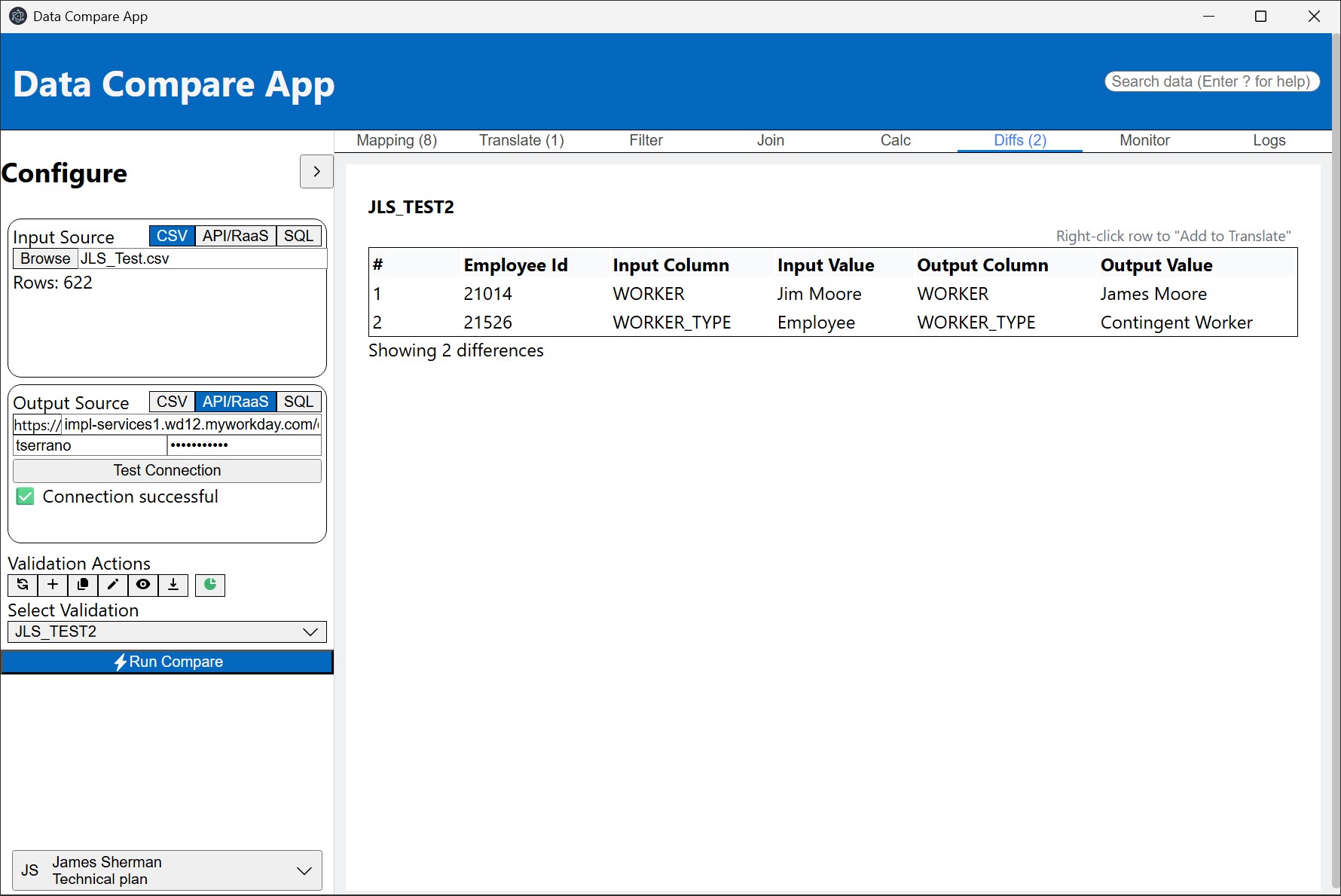 Differences Analysis